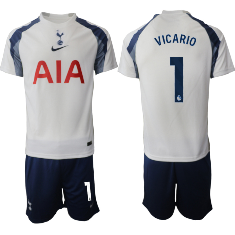 Men 2025-2026 Club Tottenham home White #1 Soccer Jersey